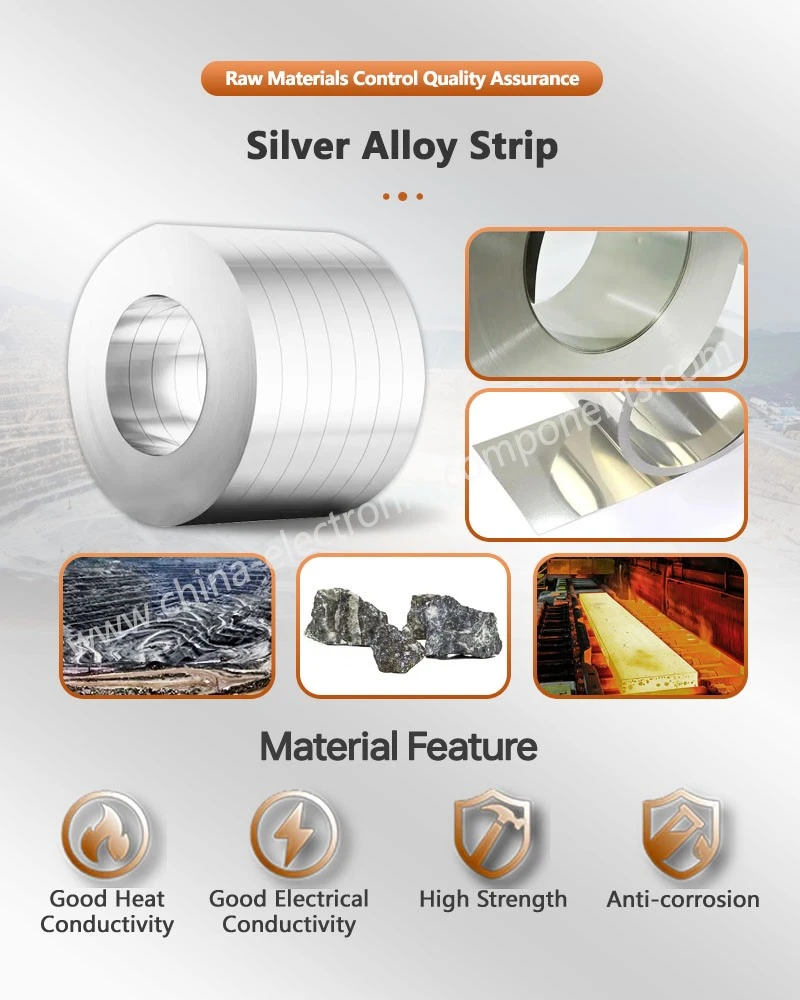 Silver Alloy Strip for Silver Contact Brazing Silver Alloy Strip for Silver Contact Brazing