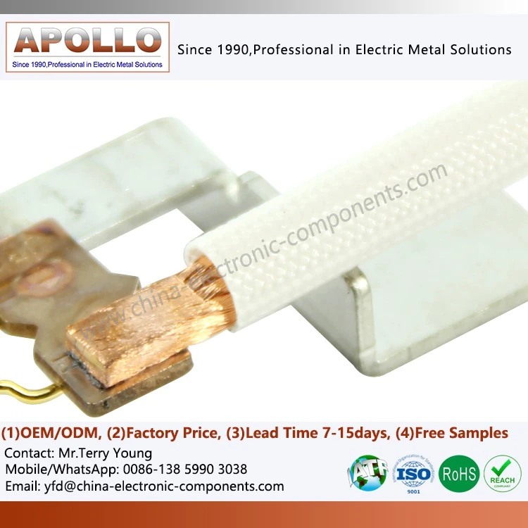 Copper braided wire resistance welding component for latching relay Copper braided wire resistance welding component for latching relay