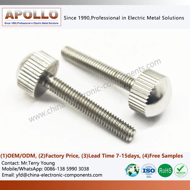 Knurled Flat Head Thumb Screw Knurled Flat Head Thumb Screw